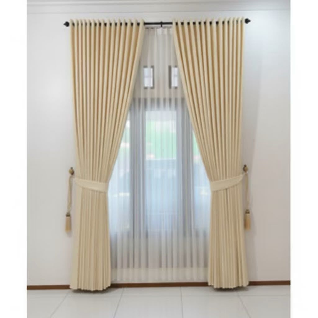 Gorden Blackout Polos Premium GordenJendela Pintu Korden Kamar Minim