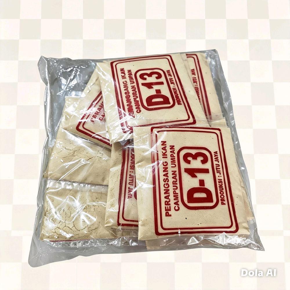 Serbuk wangi D13 umpan pancing ikan 1pack isi 20pcs