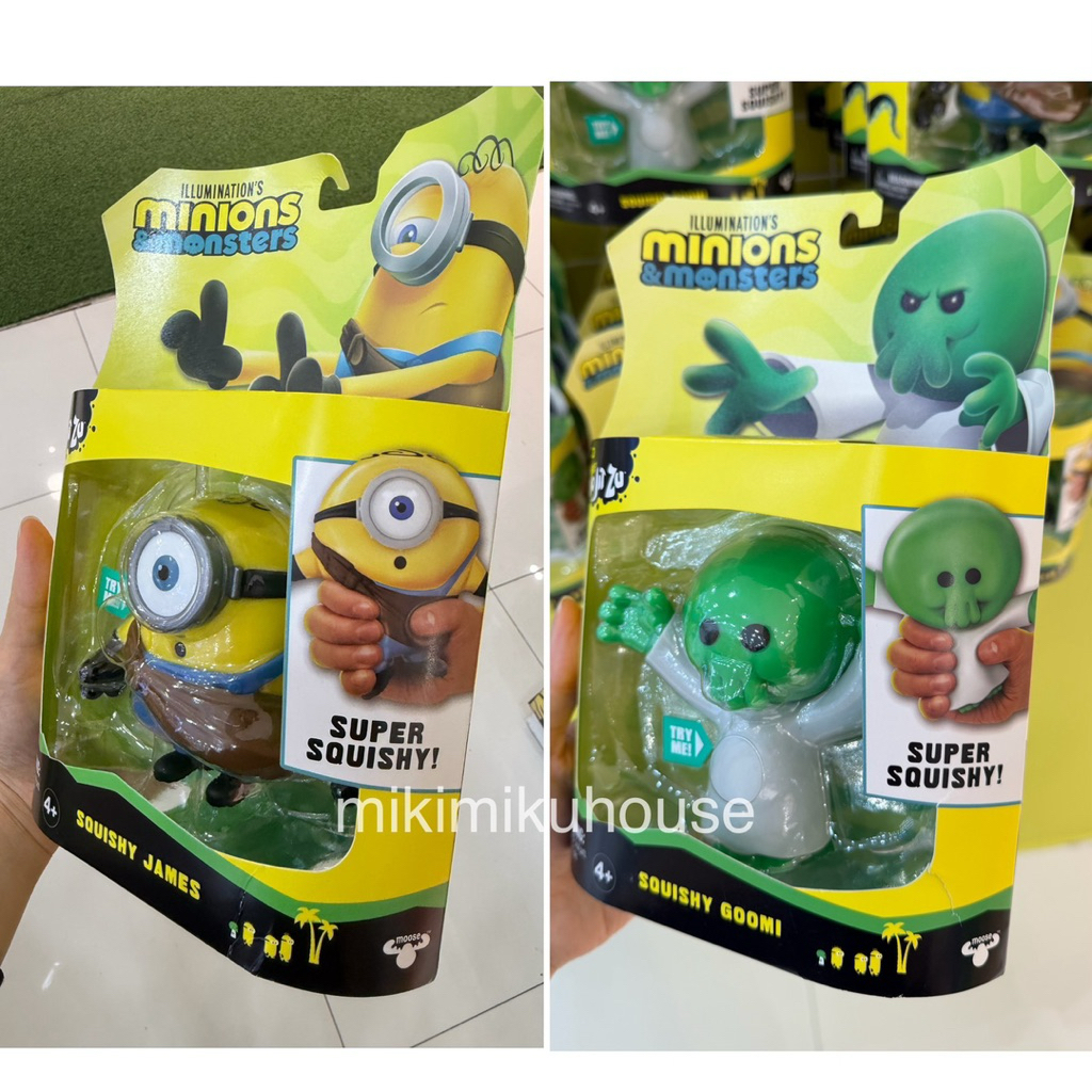 MINIONS & MONSTERS SQUISHY JAMES GOOMI MINION SQUISHY FIGURE READY STOCK MINIONS MONSTERS AND MINION
