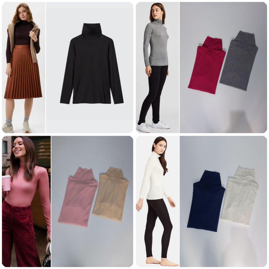 UNIQLO Heattech Turtleneck TShirt [Reguler Heattech]