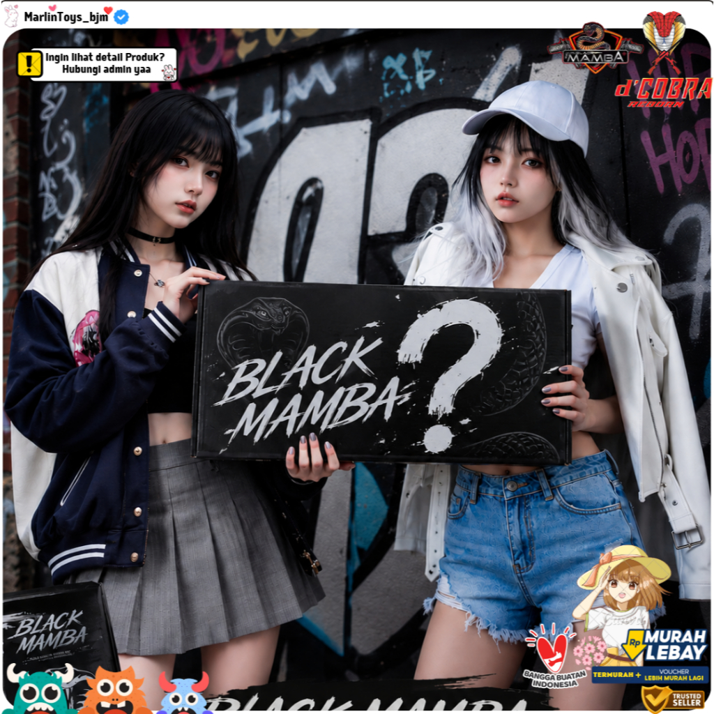 Mainan Black Mamba Dcobra Reborn Series Original P377 - P355 - M2000 - Colt Eagle Modern Desain by d