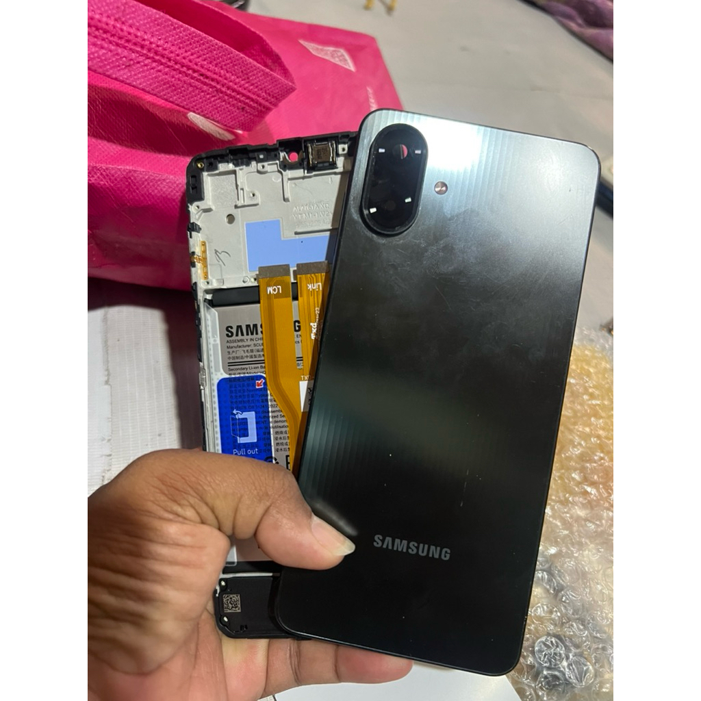 LCD + fream Samsung A07 ori copotan tinggal pasang aja