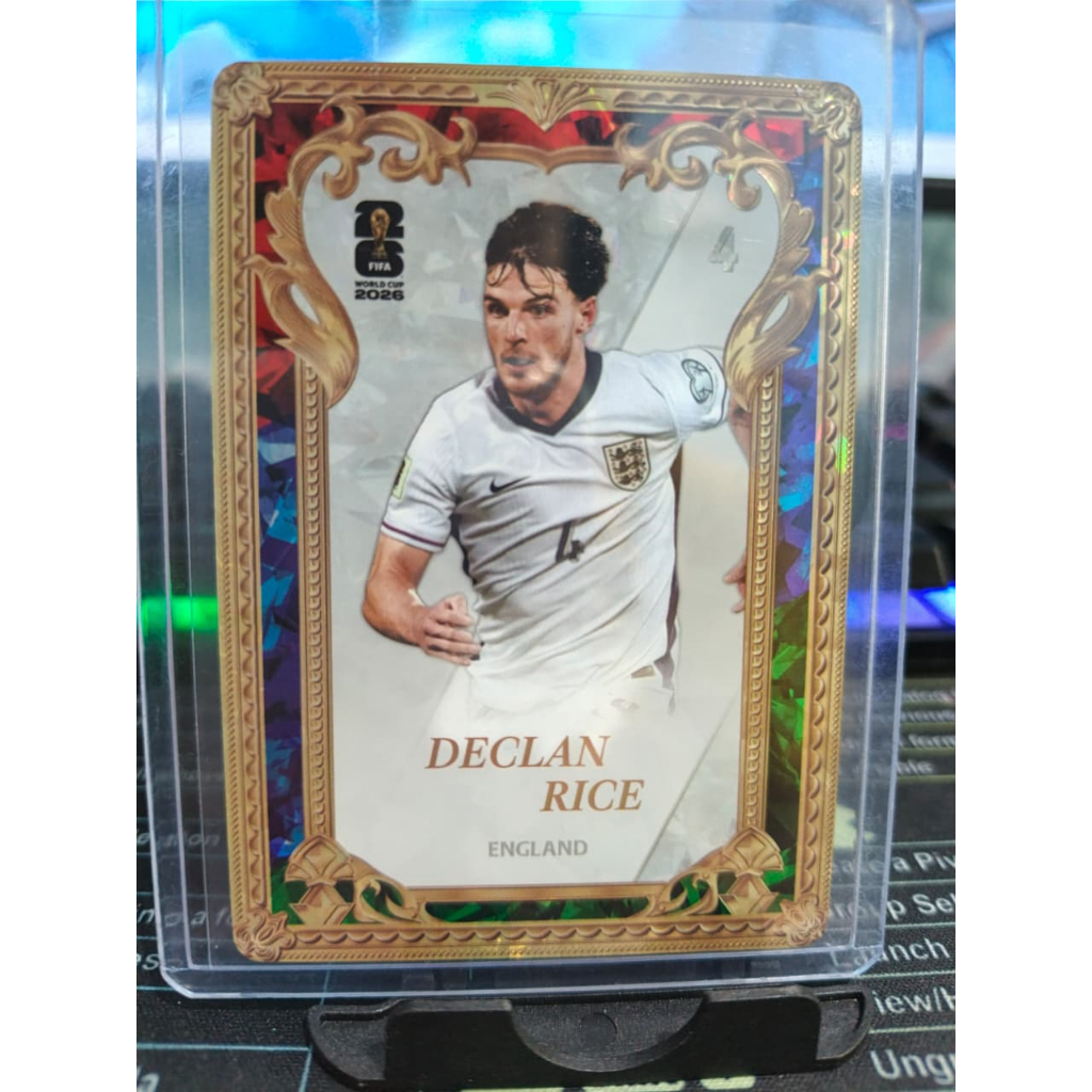 Kartu Panini FIFA World Cup 2026 Declan Rice Special Foil Insert Original Inggris