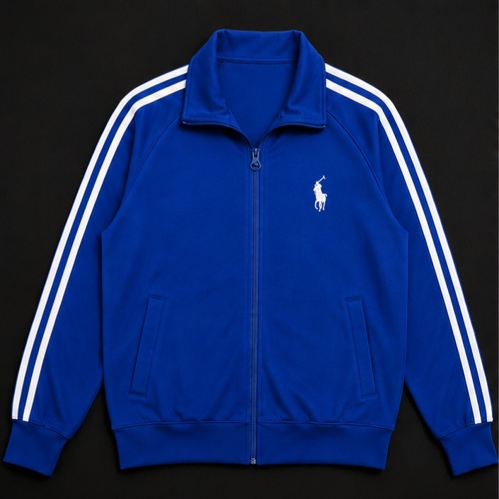 tracktop sporty basic jacket 3stripe kekinian unisex - atasan POLO RALPH LAUREN logo bordir authenti