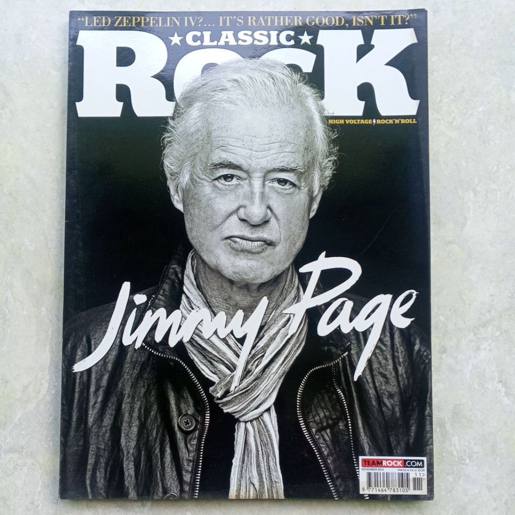 Majalah Classic Rock Edisi November 2014 (Cover Story Jimmy Page of LED ZEPPELIN) - Preloved/Second