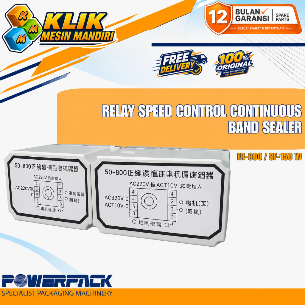 relay modul speed control continuous band sealer FR-900 SF-150 W