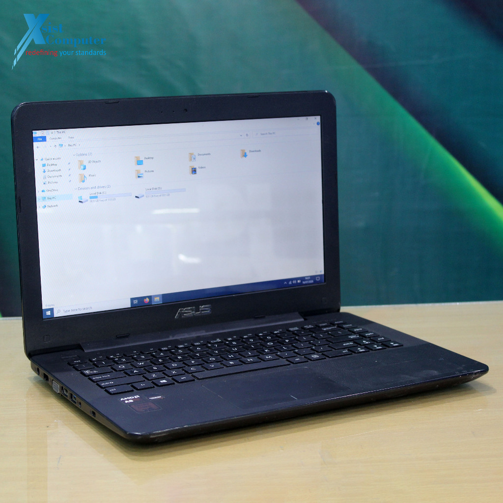 Laptop Asus X454Y AMD A8 RAM 8GB Dual Storage SSD+HDD Buat Kerja dan Kuliah