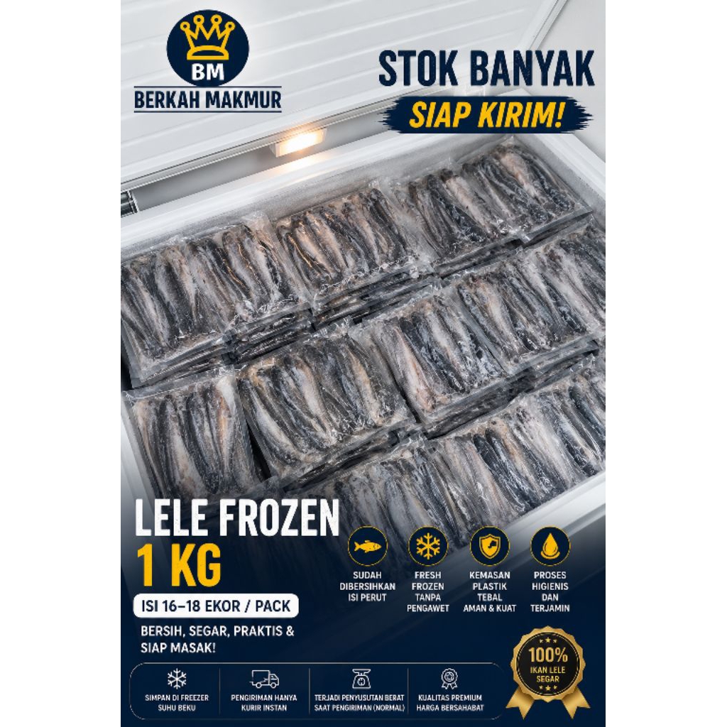 IKAN LELE FROZEN 1Kg IKAN LELE FRESH FROZEN SIAP MASAK LELE BEKU TANPA PENGAWET FROZEN FOOD PREMIUM