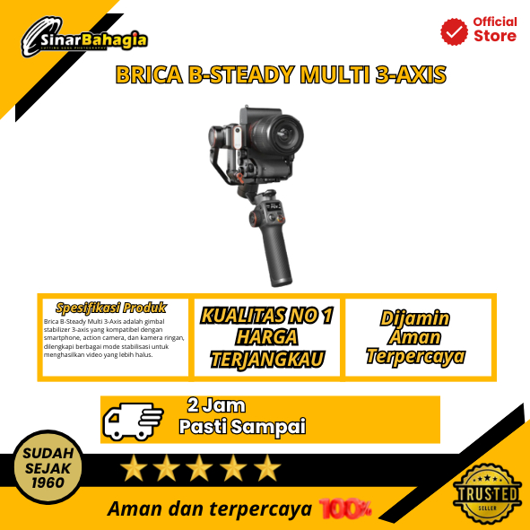 Brica B-Steady Multi 3-Axis Multimate Gimbal