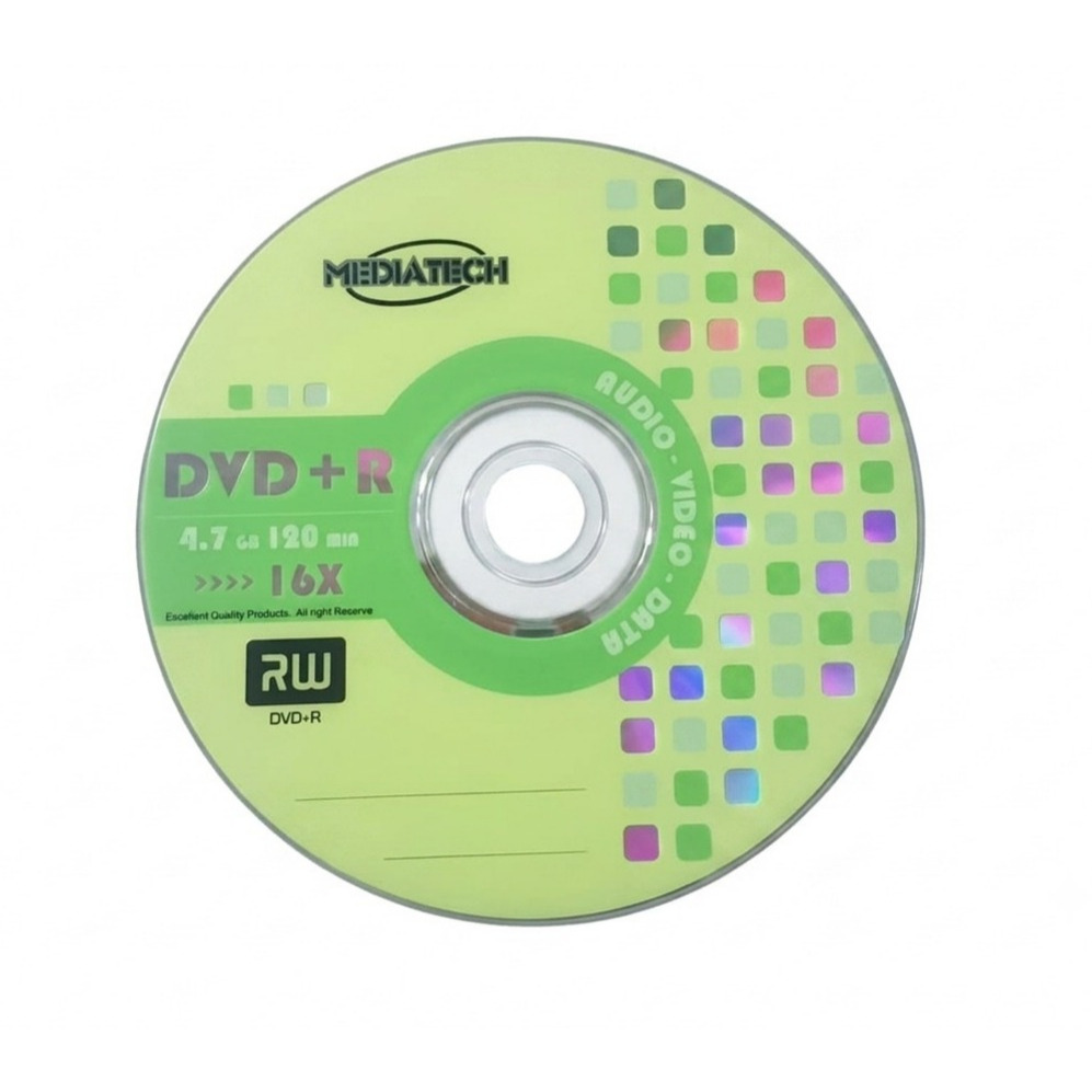 MEDIATECH Hijau DVD-R Speed 16X Dvd kosong Kaset Blank
