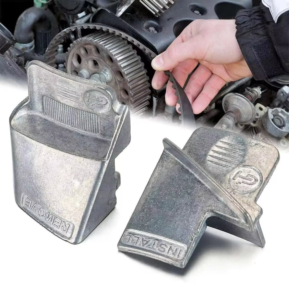 2PCS Melepas & Memasang V Belt Vbelt Vanbelt Removal Installer Tool Car Repair Tool