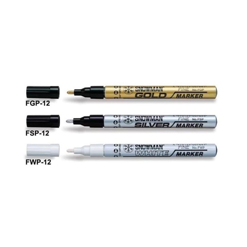 1 Pcs Spidol Permanent Paint Marker Fine Tip Spidol Kecil Tinta Putih, Emas, dan Silver Spidol Ujung