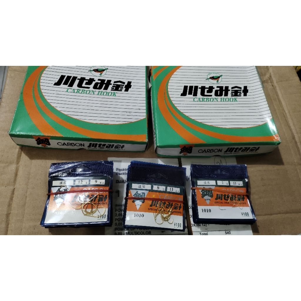 mata kail Carbon Jepang 1010 emas tdk berlubang