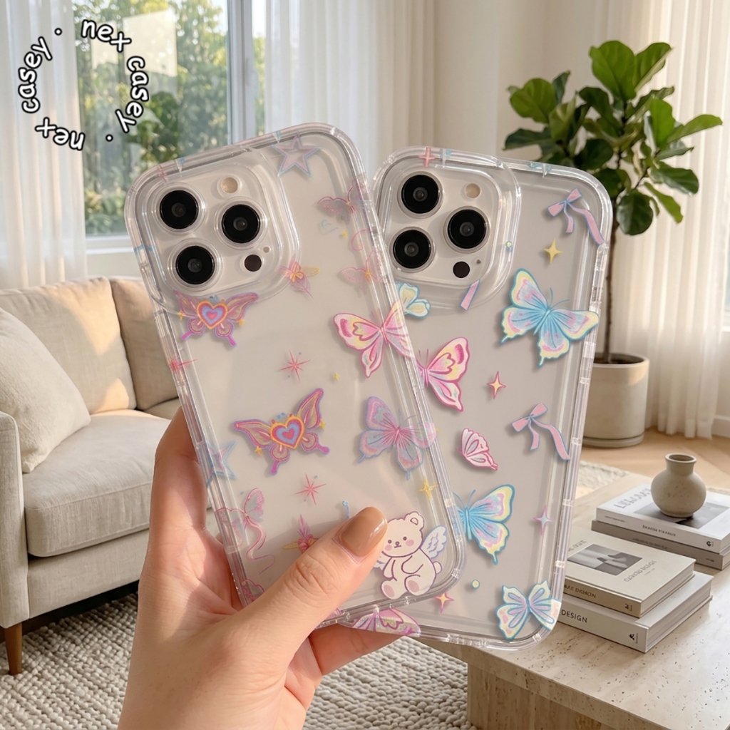 CLEAR AIR BAG CASE COLORFUL COMPATIBLE FOR REALME 5 5i 10 C3 C11 C12 C15 C17 C20 C21Y C25Y C30 C31 C