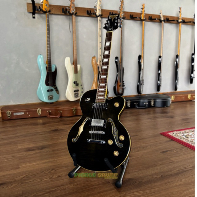 EPIPHONE ALLEYKAT TRANSPARENT BLACK 2000-2008 | GITAR EPIPHONE ALLEYKAT | GITAR SEMI HOLLOW EPIPHONE