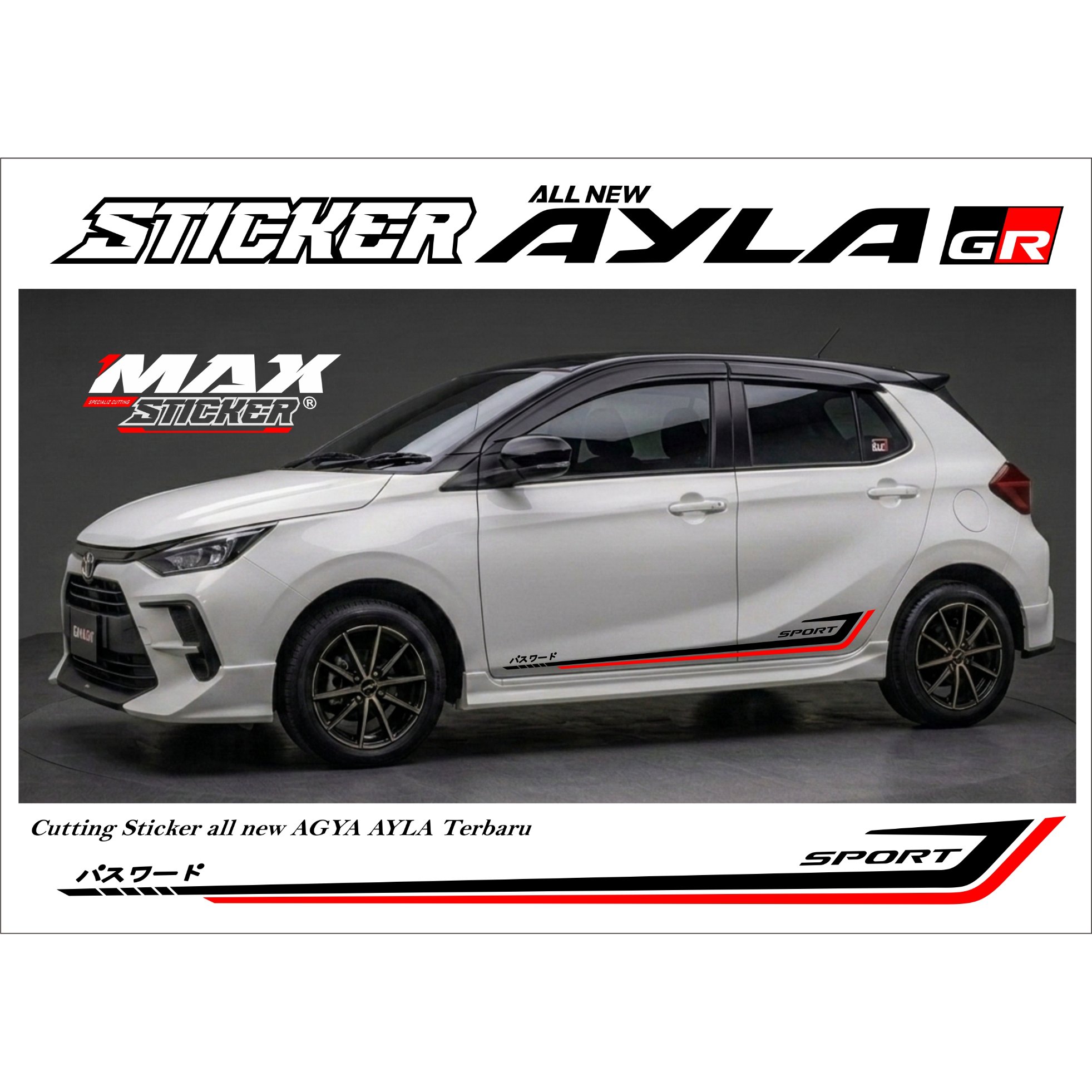Stiker AGYA AYLA Simple Cutting stiker AGYA AYLA new 2023