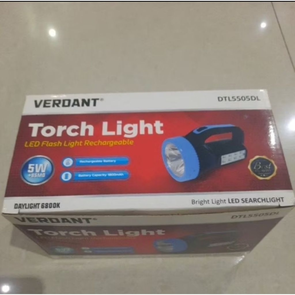 Senter dan emergency cas verdant DTL5505DL 5W