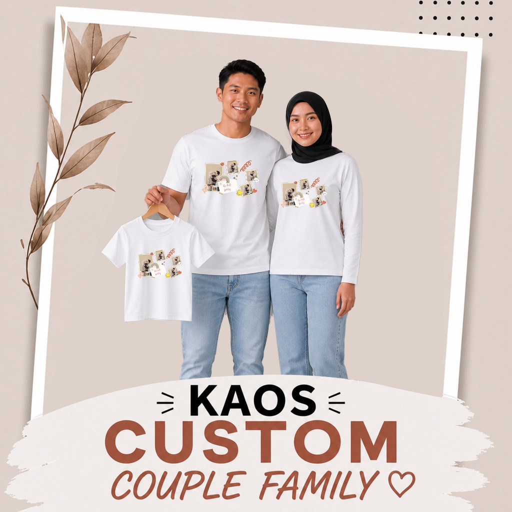 Kaos Custom Keluarga Couple Family Gathering