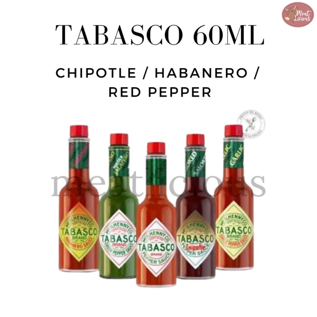 TABASCO Saus Pedas 60ml ( Chipotle / Red Pepper / Habanero)