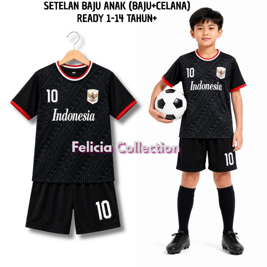 Setelan Jersey Bola Anak Laki-Laki Baju Futsal Mini Soccer Bahan Adem