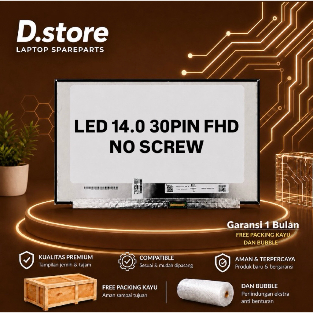 LED LCD LAYAR ASUS A416 A416J A416JA A416JAO A416M A416MA A416MAO 14.0 Slim 30pin FHD 1920X1080