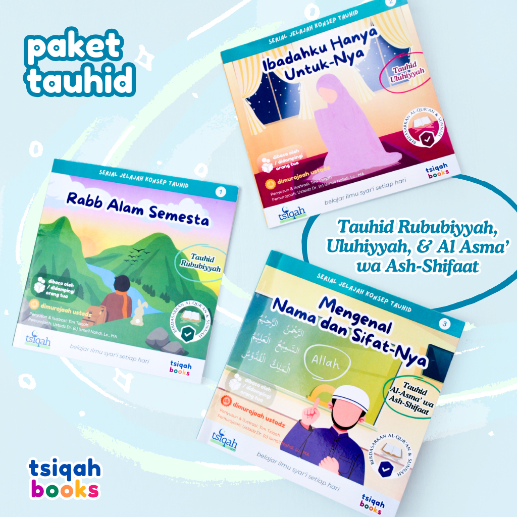 Buku Anak Islami – Paket 3 Buku Tauhid Anak | Belajar Konsep Tauhid Sejak Dini