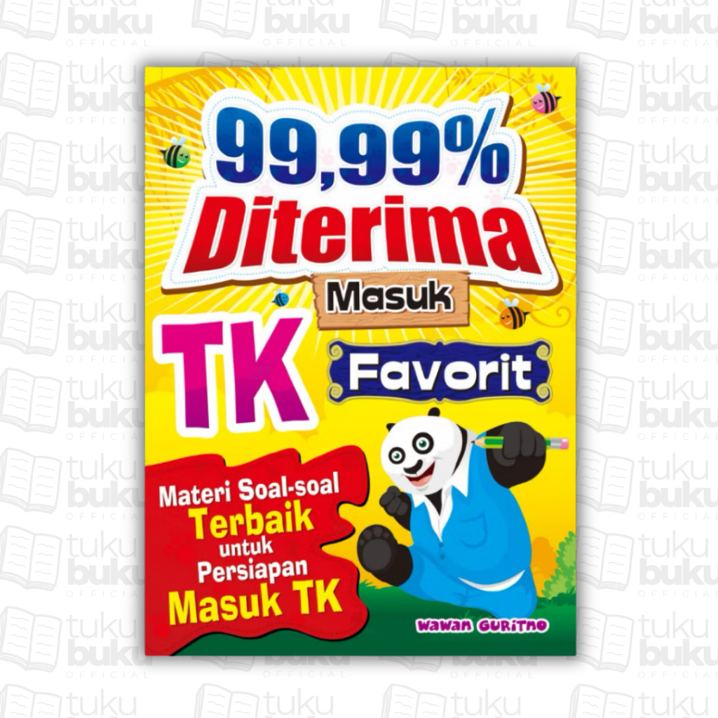 Buku Anak Pra Sekolah (FULL COLOR) - Buku 99,99% Diterima Masuk TK Favorit - Wawan Guritno - Pustaka