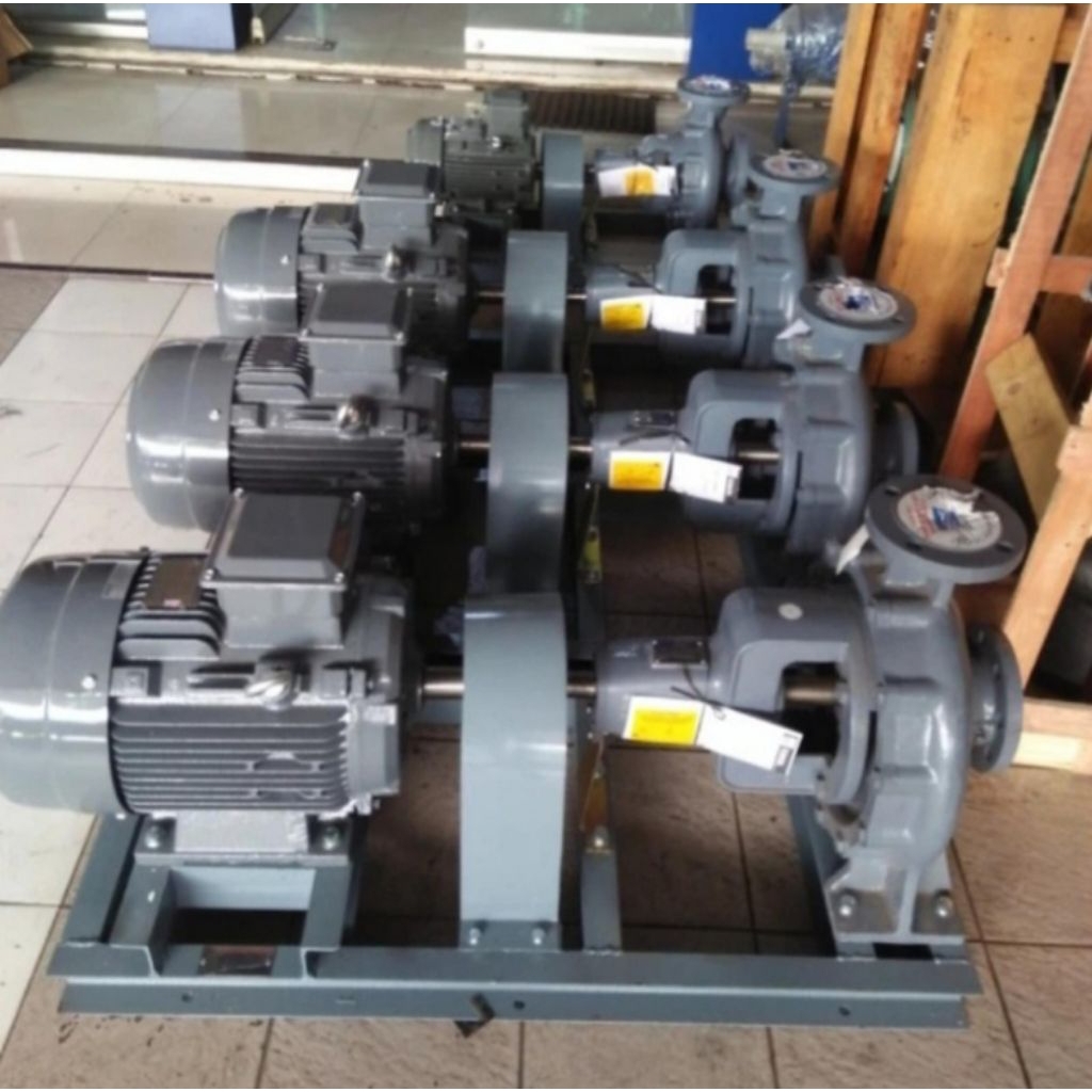pompa Centrifugal ebara 100x80 FSH + motor 4kw 5,5hp 3phasee