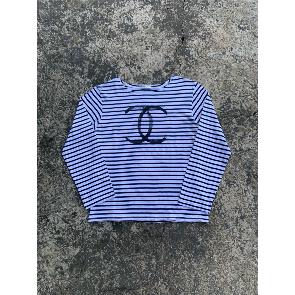 Vintage Chanel Striped Long Sleeve
