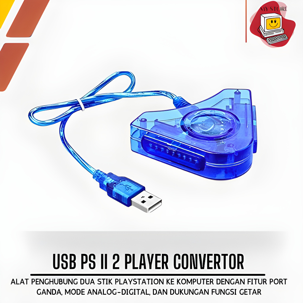 USB Converter Stik PS2 Playstation 2 to USB