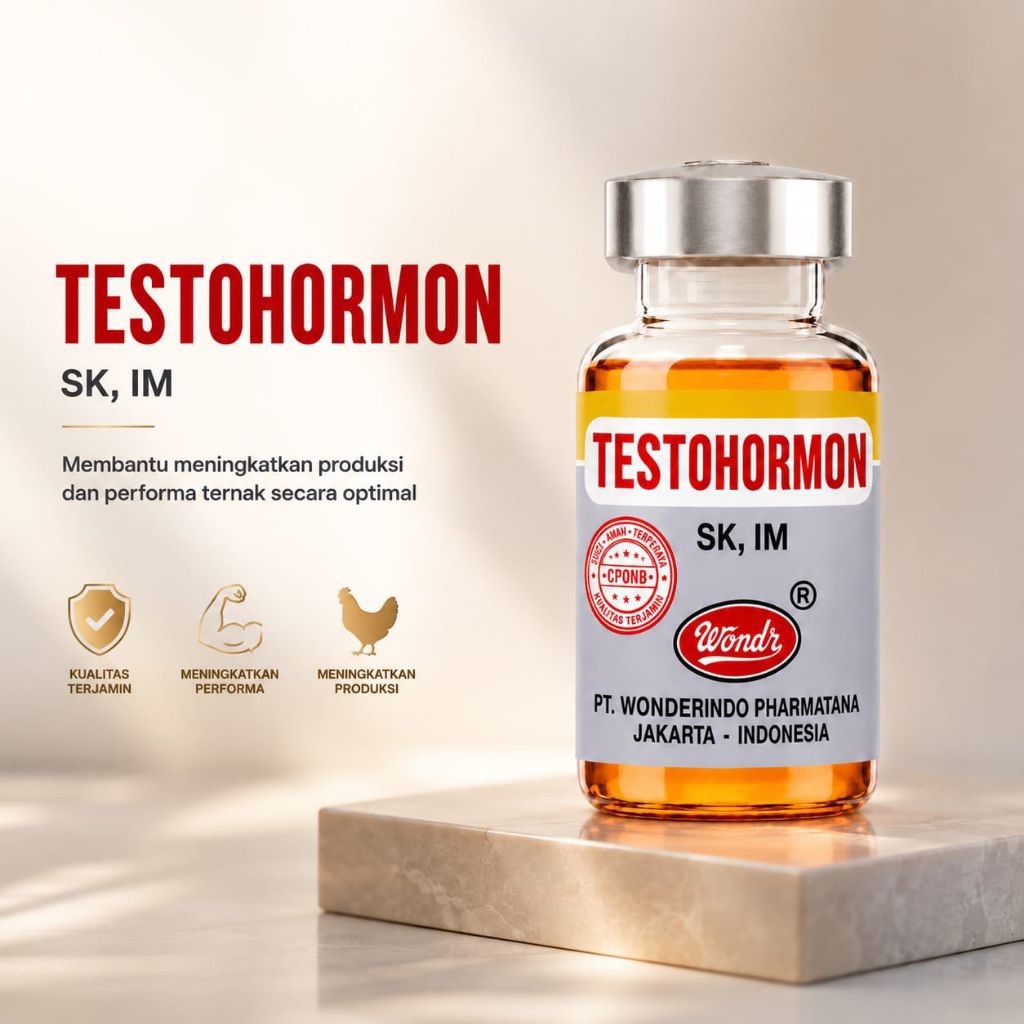 TESTOHORMON 10ml. meningkatkan produktivitas dan bobot pada ternak ayam anda
