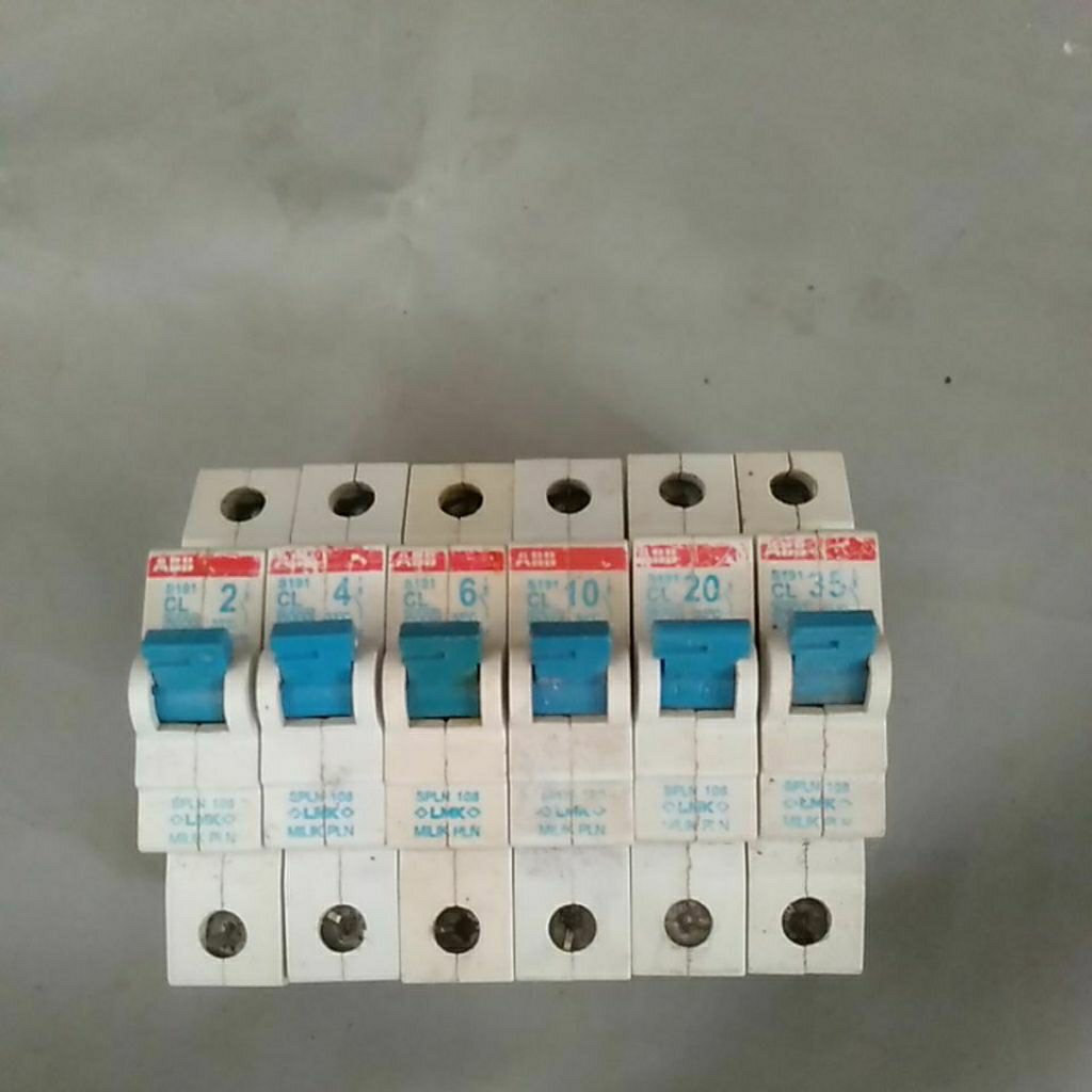 MCB ABB keramik besar bekas pln 2A_35A original