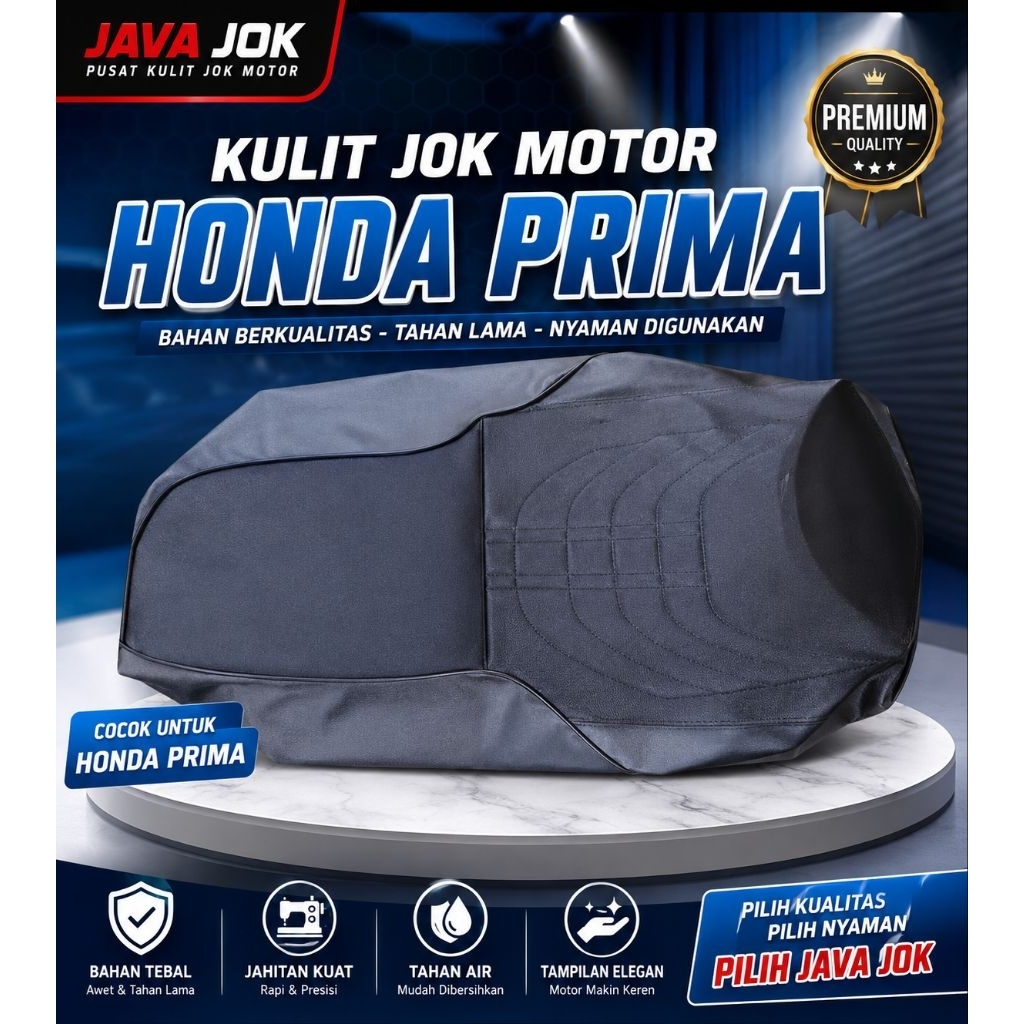 kulit jok motor honda prima abu abu new limited edition