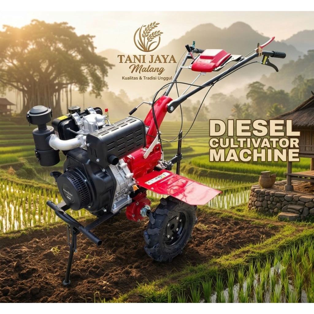 CULTIVATOR DIESEL SOLAR MERK KAIZOKU. CULTIVATOR ROTARI SINGKAL KAIZOKU
