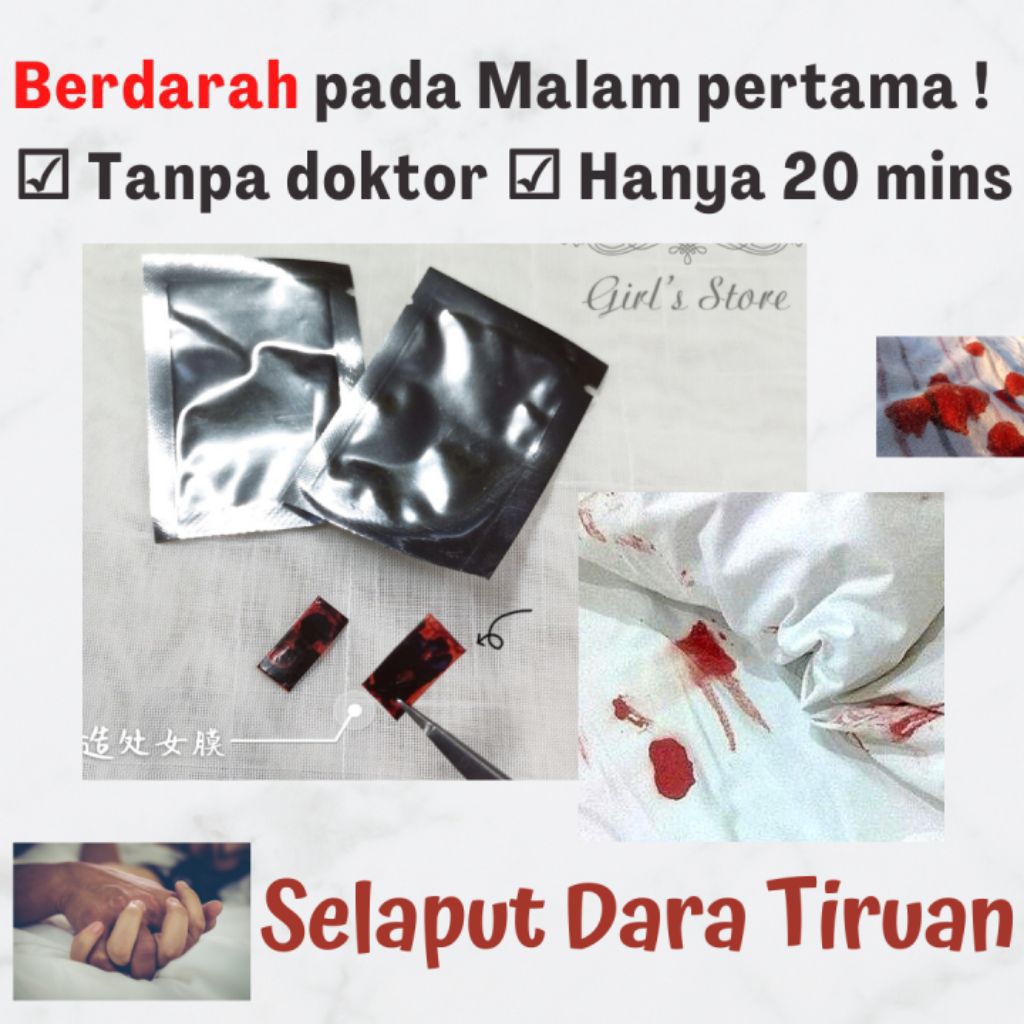 Selaput Virgin Buatan – Artificial Hymen Strip (Natural Look & Easy Use)
