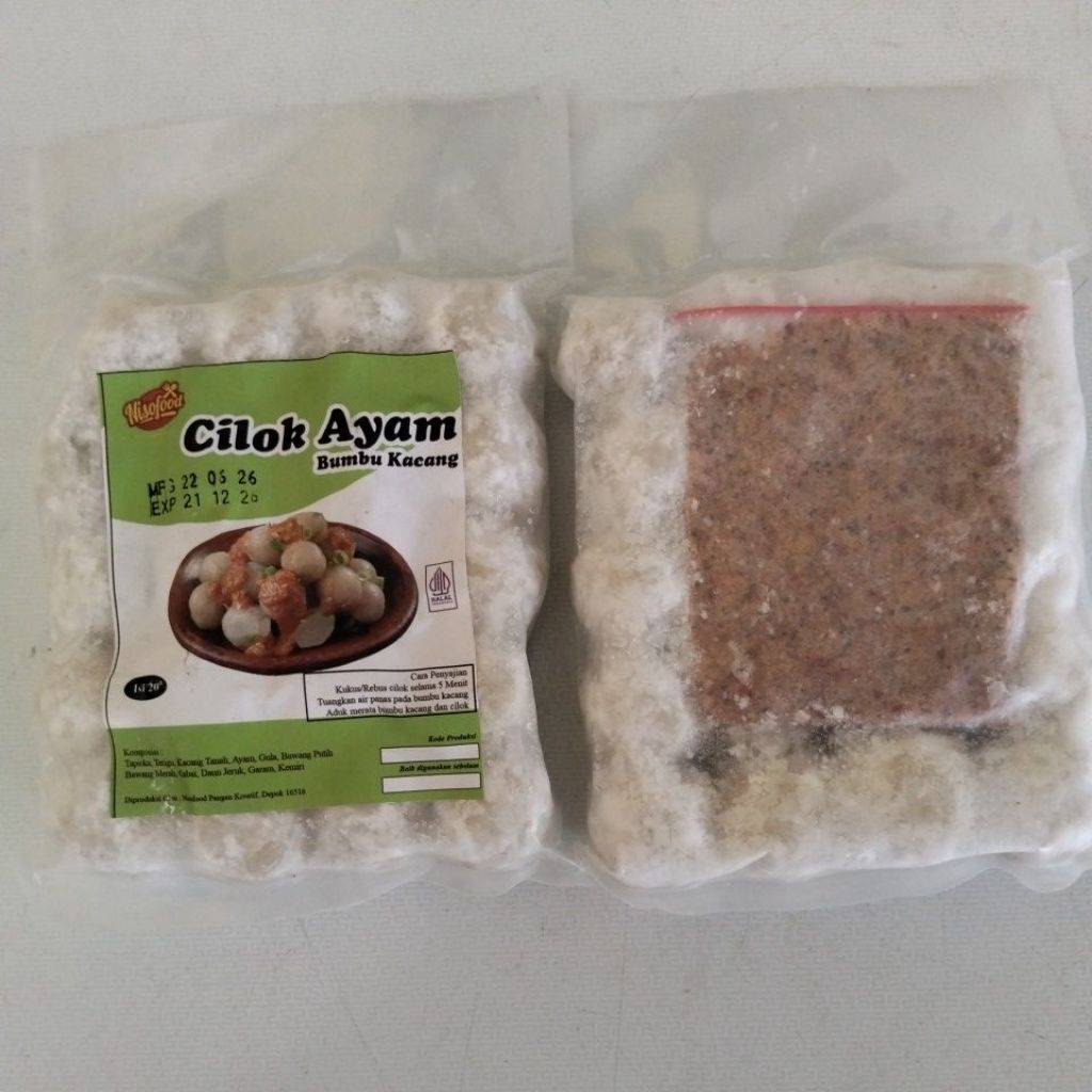 Cilok Ayam isi 20+Bumbu Kacang