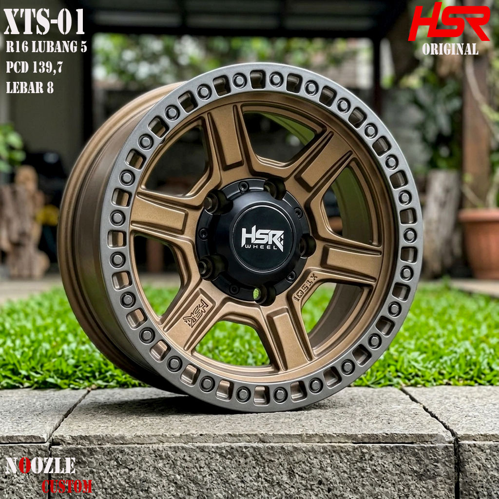 Velg Mobil R16 Lubang 5 PCD 139,7 Pelek Mobil Offroad Jeep Cocok Di Medan Aspal Maupun Tanah Desain 