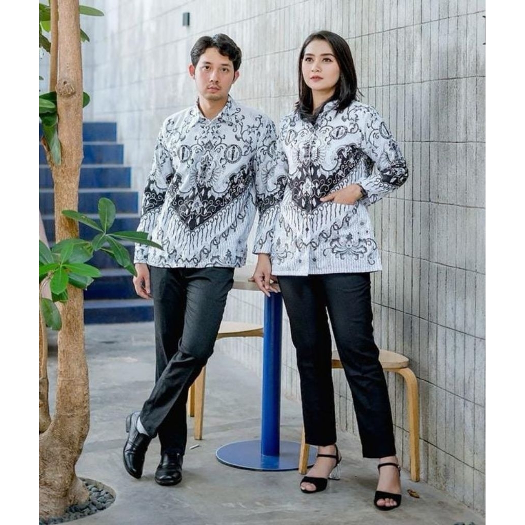 Seragam PGRI pria/wanita terbaru 2025 full furing baju batik PGRI pria seragam PGRI wanita terbaru