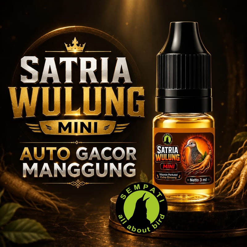SEMPATI Vitamin Perkutut Satria Wulung Ginseng Pro Mini Size Jamu Perkutut 3 Tetes Gacor Manggung Su