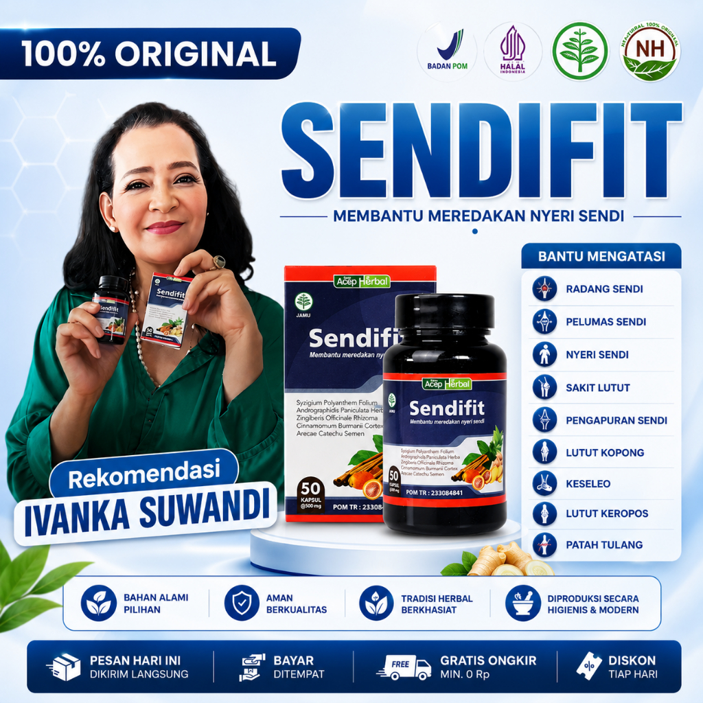 Sendifit Asli - Obat Kesemutan Tangan Kaki - Obat Mati Rasa - Sering Kebas - Kram - Kaku - Kesemutan