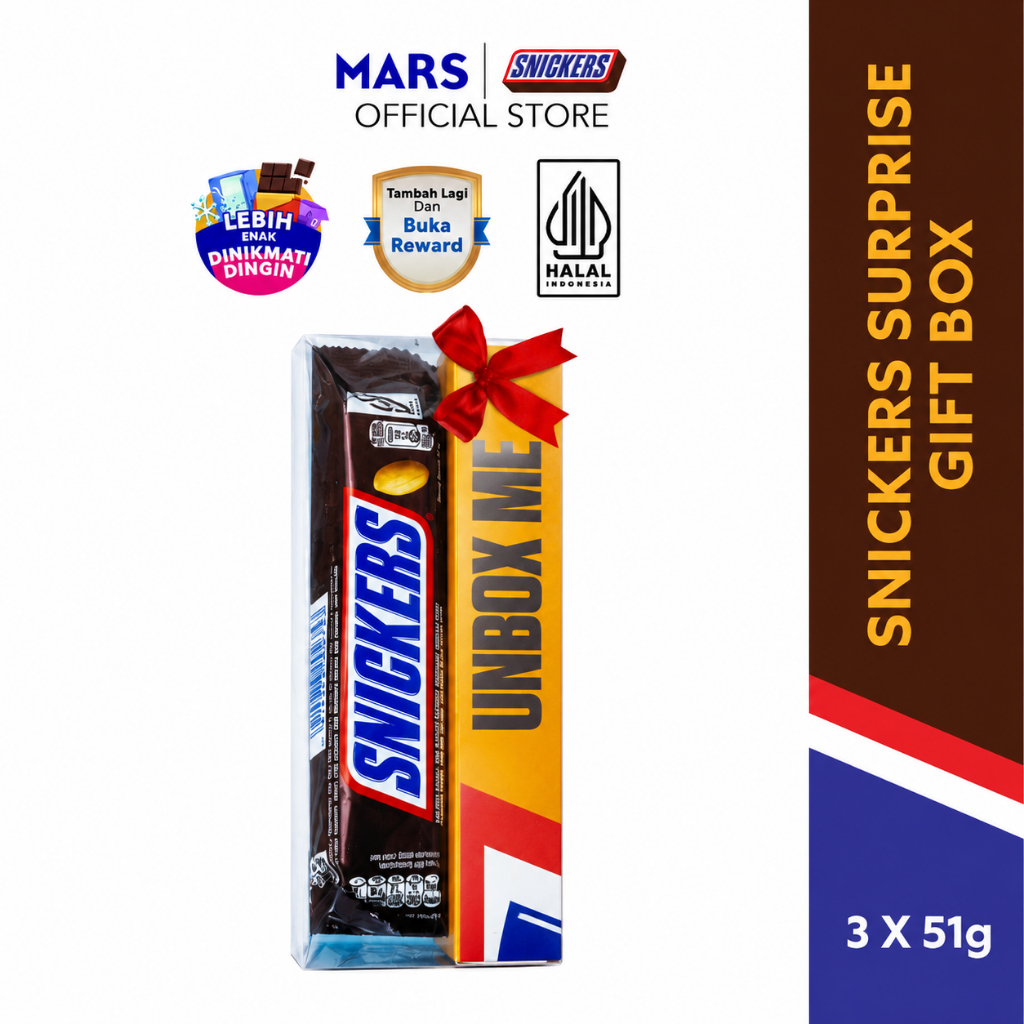 Snickers Coklat Kacang Original Surprise Gift Box