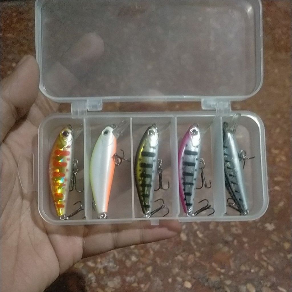 Promo Minnow set box lure