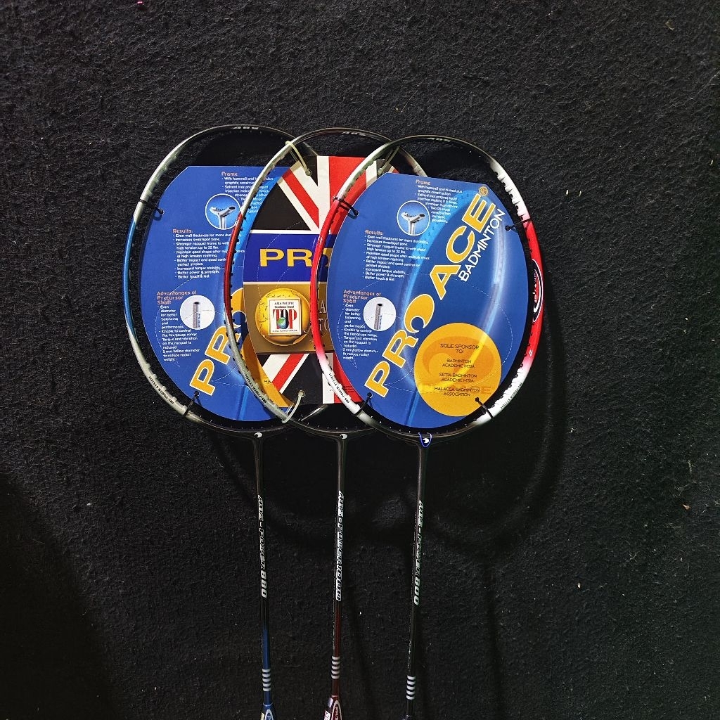 PROMO RAKET BADMINTON PRO ACE ABS POWER 800, 880 & 1000 ORIGINAL 3UG5 30LBS
