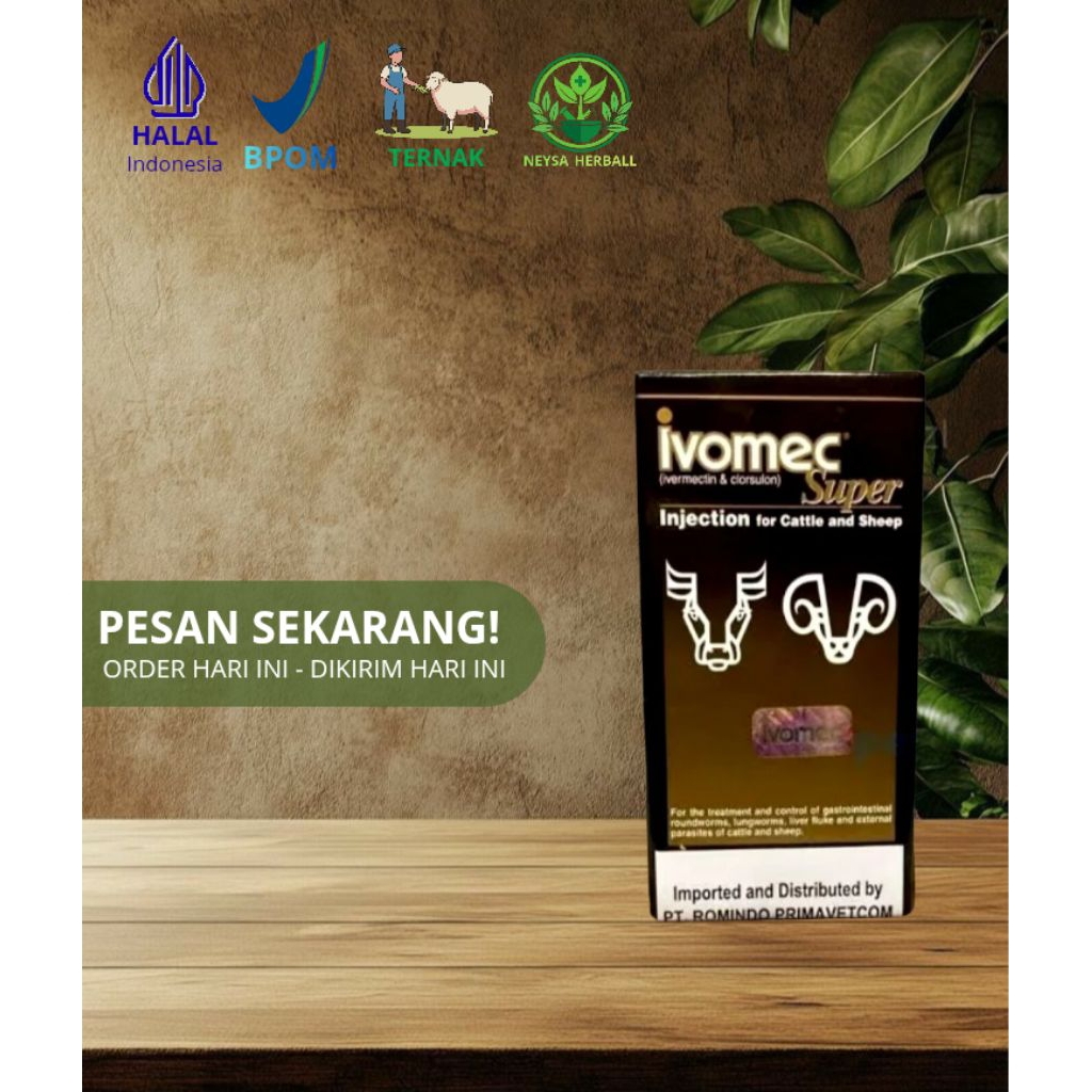 Ivomec Super  obat antiparasit spektrum luas untuk hewan (ternak dan peliharaan) yang mengandung Ive