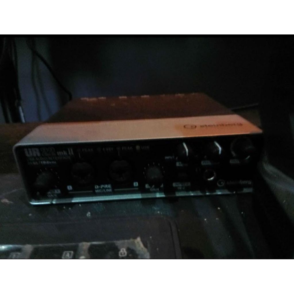 2 Mic condencer + Soundcard Audio Interface steinberg