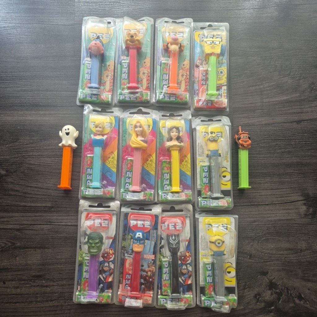 Permen Pez Dispenser Confectionery Candy Minion Toy Story Woody Bo Peep Slinky Dog Winnie the Pooh H