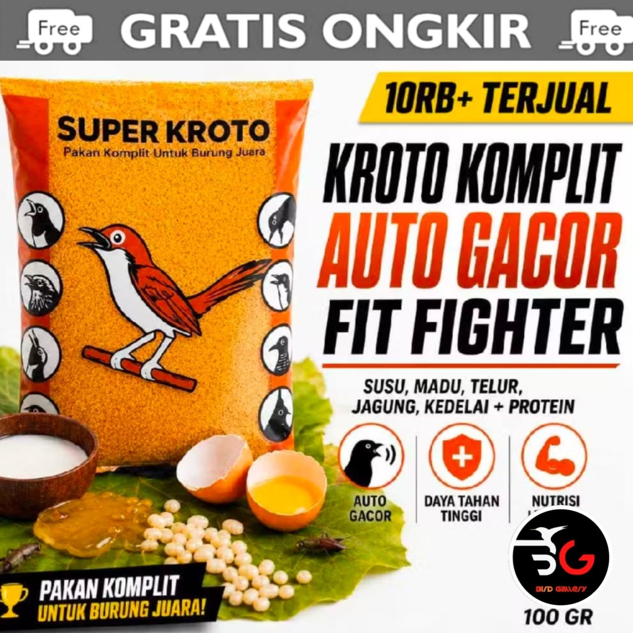 SUPER KROTO HALUS SEMPATI PAKAN BURUNG SKM KROTO SARI HALUS VOER KROTO SARI HALUS