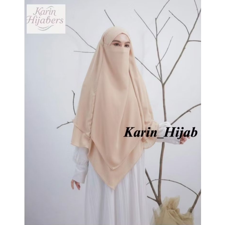 JIILBAB HIJAB KERUDUNG BERGO FRENCH KHIMAR CADAR TALI AISYAH NIQAB SYARI CERUTI PREMIUM