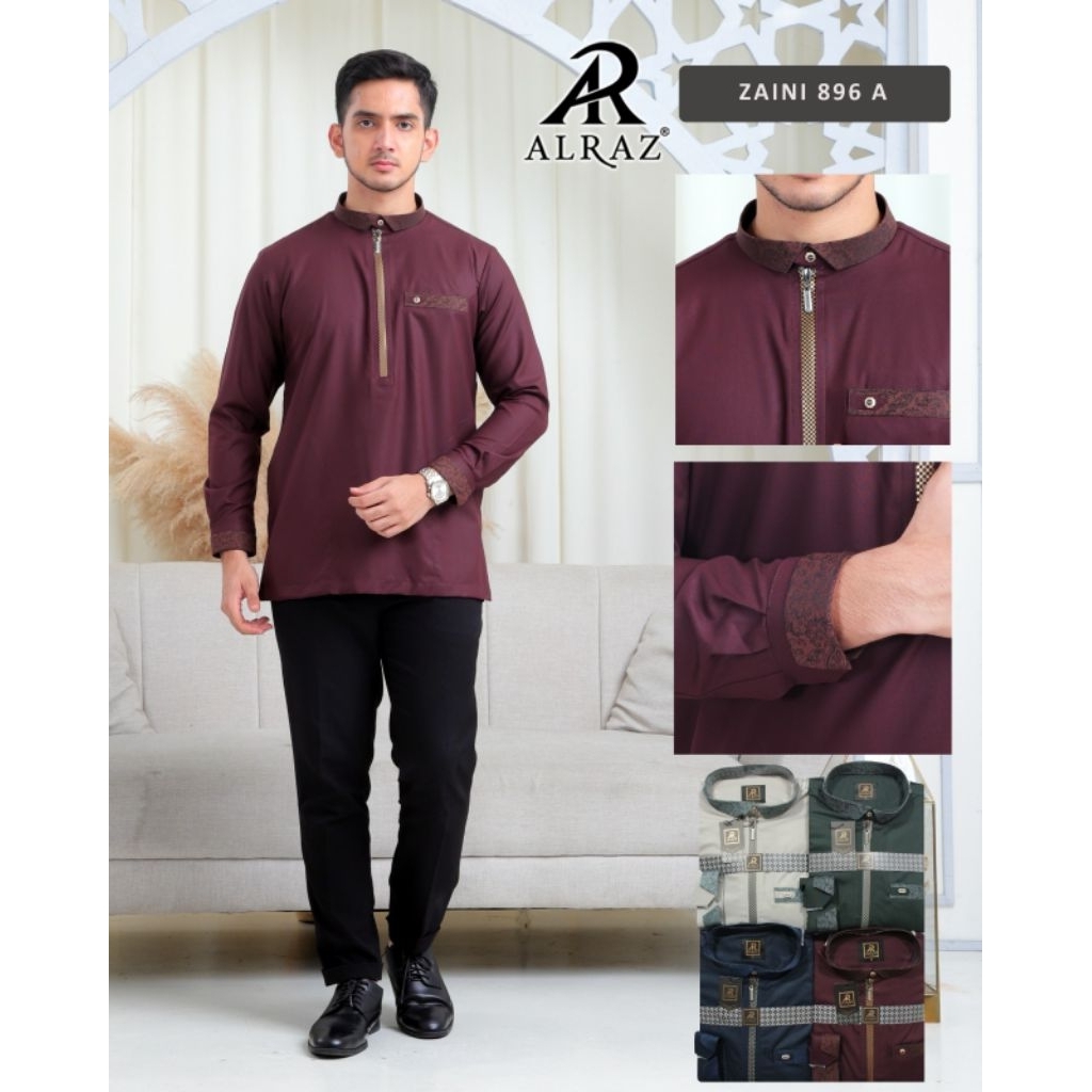 ALRAZ Koko Fancy Lengan Panjang Zipper Zaini 896A