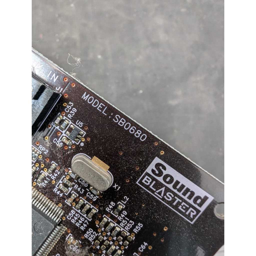 SOUND BLASTER SOUNDCARD MODEL : SB0680